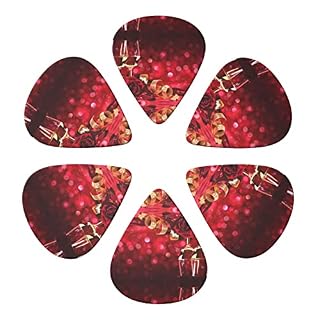 Wine And Red Roses Lot de 6 médiators pour guitare acoustique, guitare électrique, basse, ukulélé – fins, moyens et… - Les Beatles, Paul McCartney, John Lennon, RIngo Starr, George Harrison Wine And Red Roses Lot de 6 médiators pour guitare acoustique, guitare électrique, basse, ukulélé – fins, moyens et… – Image 4