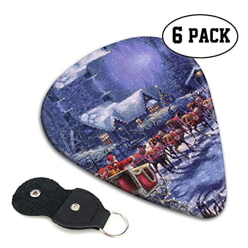 Snow Night Lot de 6 médiators pour guitare acoustique, guitare électrique, basse, ukulélé – Fin, moyen et épais - Les Beatles, Paul McCartney, John Lennon, RIngo Starr, George Harrison Snow Night Lot de 6 médiators pour guitare acoustique, guitare électrique, basse, ukulélé - Fin, moyen et épais – Image 3