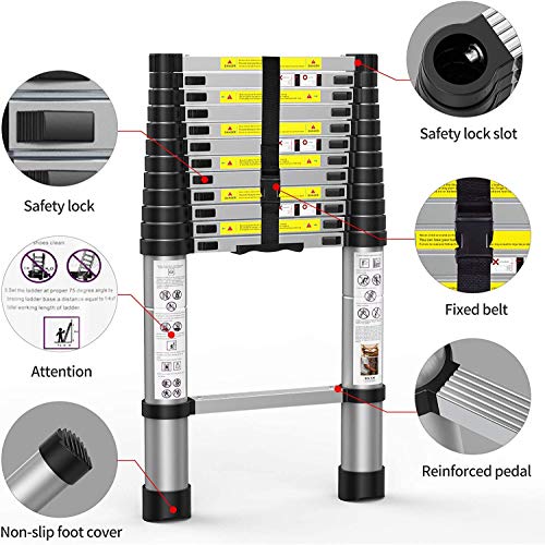 GOBBLER Store GOBBLER 6.2m Telescopic Aluminium Ladder - Image 3