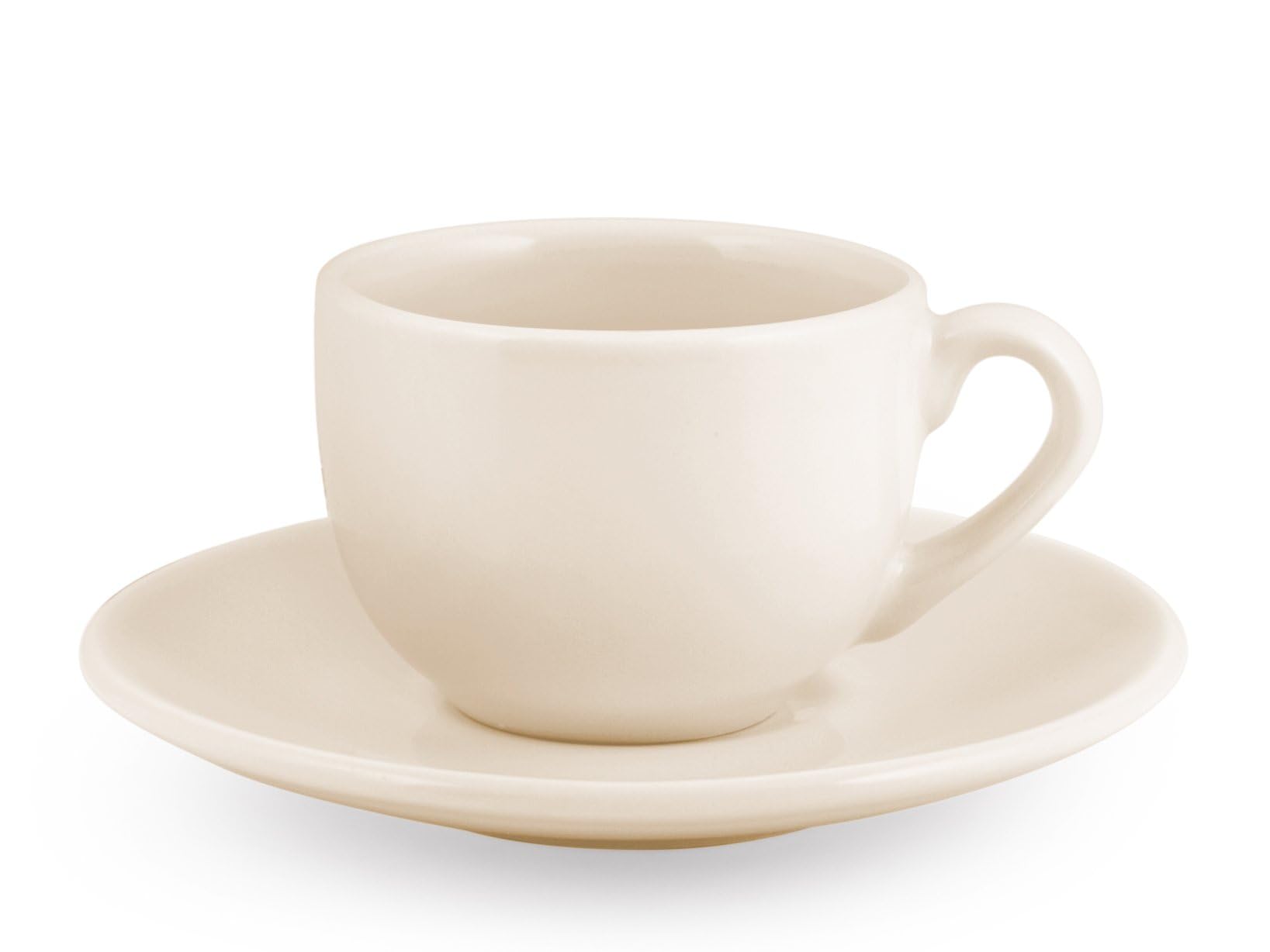 H&H 4297202 Coffee Cups, Chromatic, Ivory, Set of 6