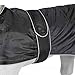 TRIXIE 30517 Orleans, Regenmantel für Hunde, Schwarz, L, 55 cm