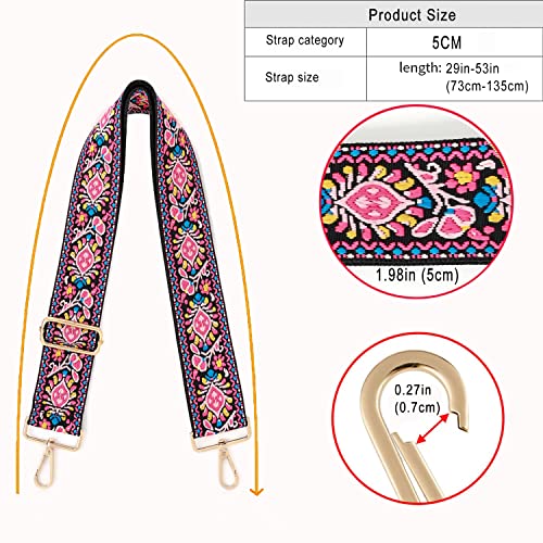 Image of Purse Strap Wide Replacement Crossbody Strap Handbag Guitar Strap Purse Shoulder Strap Adjustable