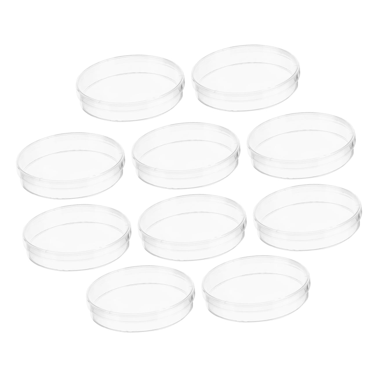 iplusmile 40pezzi Piastre Petri Trasparenti Con Coperchio Per Esperimenti Scientifici Per Coltivazione Cellulare e Analisi Di Laboratorio