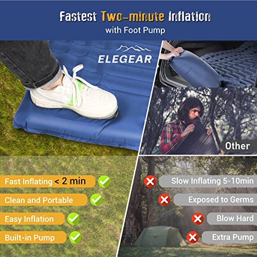 Elegear-Self-Inflating-Sleeping-Pad-for-Camping-4-Ultra-Thick-Camping-Mattress-Pad-with-Pillow-Built-in-Foot-Pump-Camping-Sleeping-Mat-for-Backpacking-Hiking-Portable-Camping-Pad