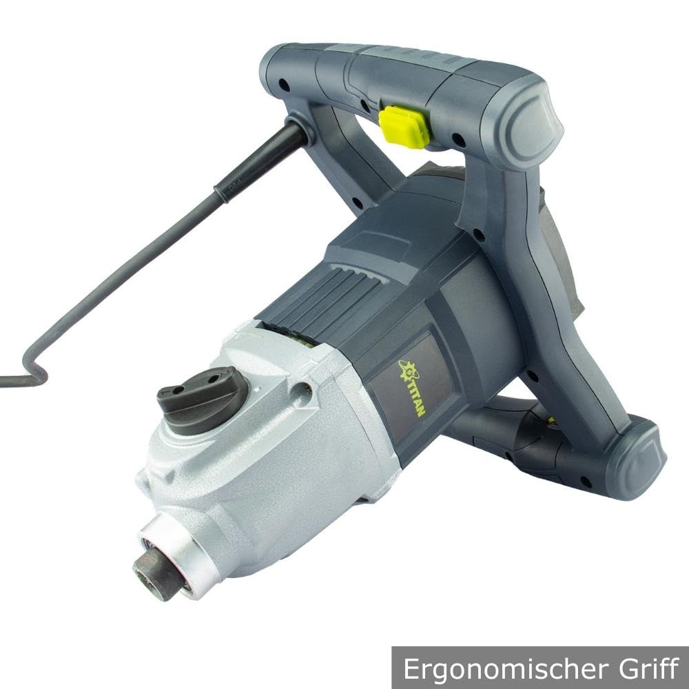 Titan Mescolatore per malta a colori PMX216 | 1600 W | Agitatore elettrico | Mixer | Mescolatore manuale