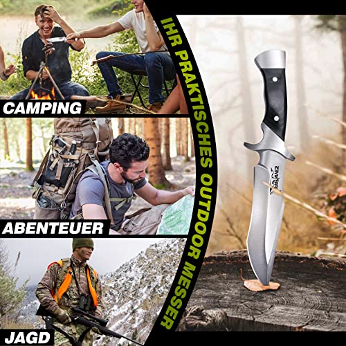 Japaknives Outdoor Survival Messer Jagdmesser Scharf Bushcraft Messer Gürtelmesser Bowie Messer Fahrtenmesser Full Tang… - Image 7