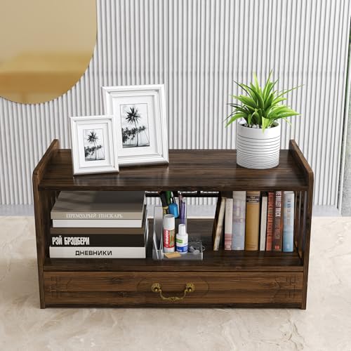IKARE Meditation Altar with Drawer, Puja Table for Home, Spiritual Altar for Prayers, Divination, Worship or Bamboo Furniture for Displaying Jars, Plants and Books (52cm) by ikare - Image 5