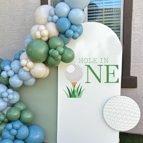 Vinilo decorativo para fiesta de cumpleaños tema golf miniatura 2