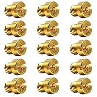 Vergaser Düsen, 15 PCS M6 Vergaser Düse Hauptdüsenset Satz, für 12mm - 17,5mm Dellorto Vergaser für Roller Motorrad Schaltmoped, 60, 65, 70, 75, 80, 85, 90, 95, 100, 105, 110, 115, 120, 125, 130