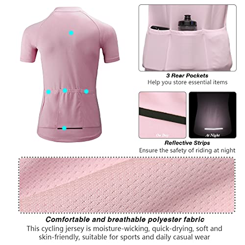 CATENA Camisa feminina de ciclismo de manga curta e manga comprida para treino de corrida, Roxo acin