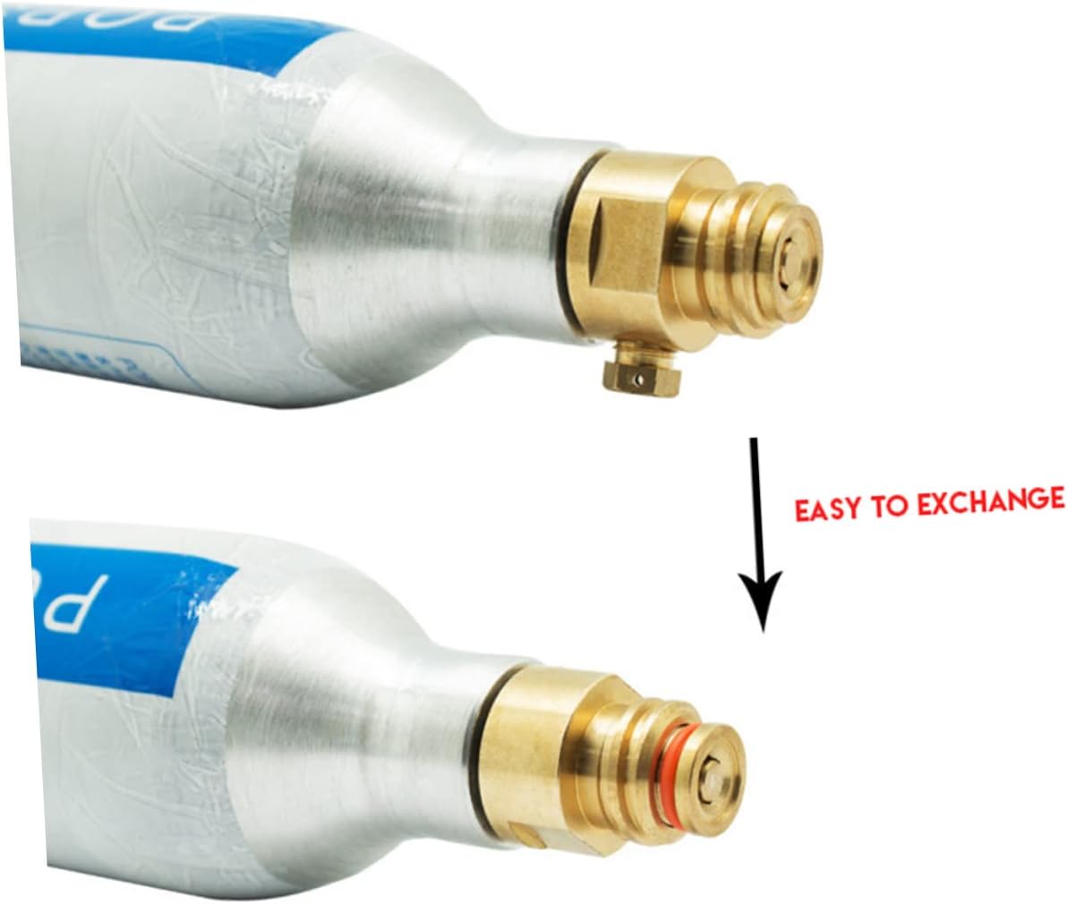SHOWERORO Brass Soda Bottle Connector Adapter Sparkling Water Machine Joint and Easy to Use Household Soda Bottle Connector Convenient Screw Closure Design