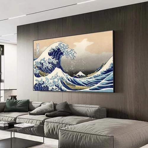 La grande vague de Kanagawa décoration murale salon pour créer une ambiance zen chez soi