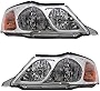 Brock Replacement Driver and Passenger Headlights Headlamps Compatible with Avalon 81150-AC040 81110-AC040