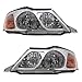 Driver and Passenger Headlights Headlamps Replacement for Toyota 81150-AC040 81110-AC040