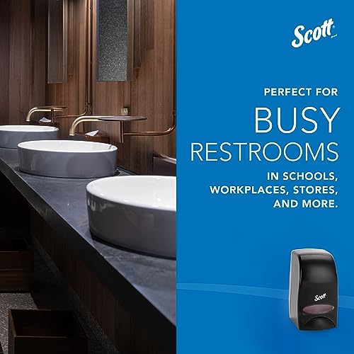 Bundle of Scott® Foam Hand Soap with Moisturizers, 1.0 L Pink, Floral Scent Refills + Scott Essential Manual Skin Care Dispenser, Black) Starter Kit - image 7