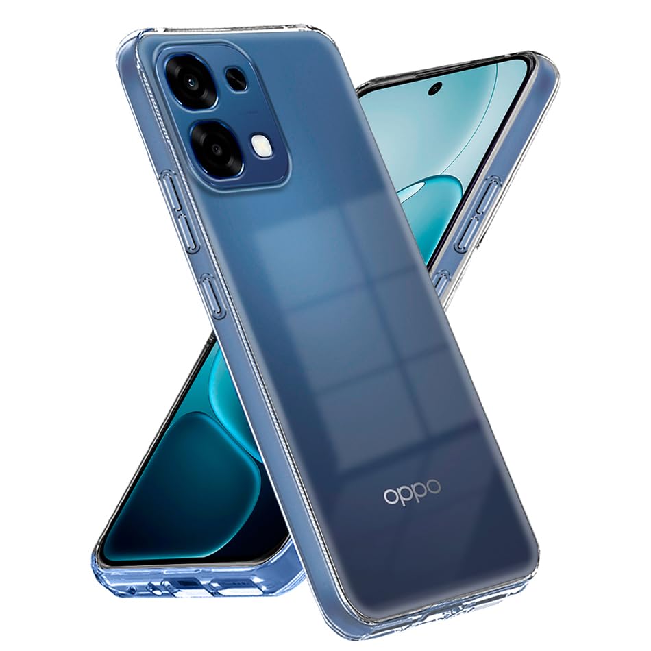 Image of Fashionury Crystal Clear Case for Oppo F33 5G / Oppo F31 5G | Yellowing Resistance | Transparent TPU Silicone | Raised Camera Lips | Slim Transparent Cover