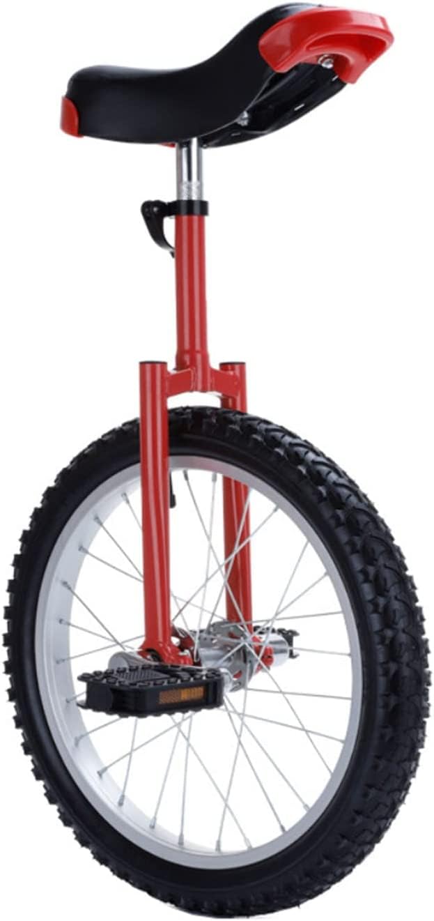 Vélo d'équilibre à une roue ELzEy rouge 24 pouces pour fitness et entraînement en plein air