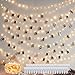 Decute 50 Photo Clips String Lights Holder 100 LED 33FT Starry Fairy Lights for Hanging Pictures Cards Memos USB Powered with Switch Perfect for Bedroom Wedding Dorm Christmas Decor (Warm White)