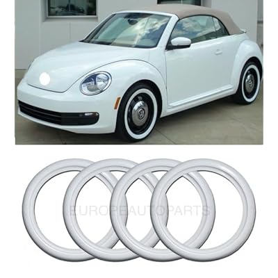 إطارات أطلس بيضاء مقاس 17 بوصة، حافات داخلية، جدار جانبي، 4 قطع. /مجموعة حلقات مطاطية للجدار الجانبي من Port-o-Wall مكونة من 17 حافة/إكسسوارات خارجية عالمية للسيارة