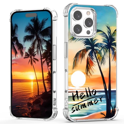 Coque iPhone 16 Pro Max résistante contre les rayures motif sunset
