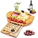 Produktbild Duerer Käsebrett-Set, Fleisch- und Käsetablett mit Besteck in ausziehbarer Schublade, Bestes Geschenk für Weihnachten, Valentinstag, Geburtstag (einschließlich Strohhalme)