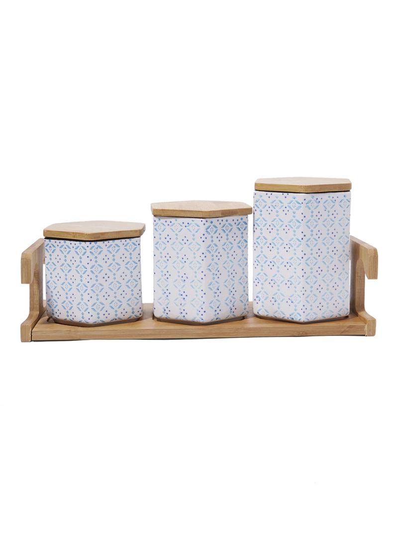 Opalina Canister Set, Multi-Colour, OP-J1704176, 4 Pieces