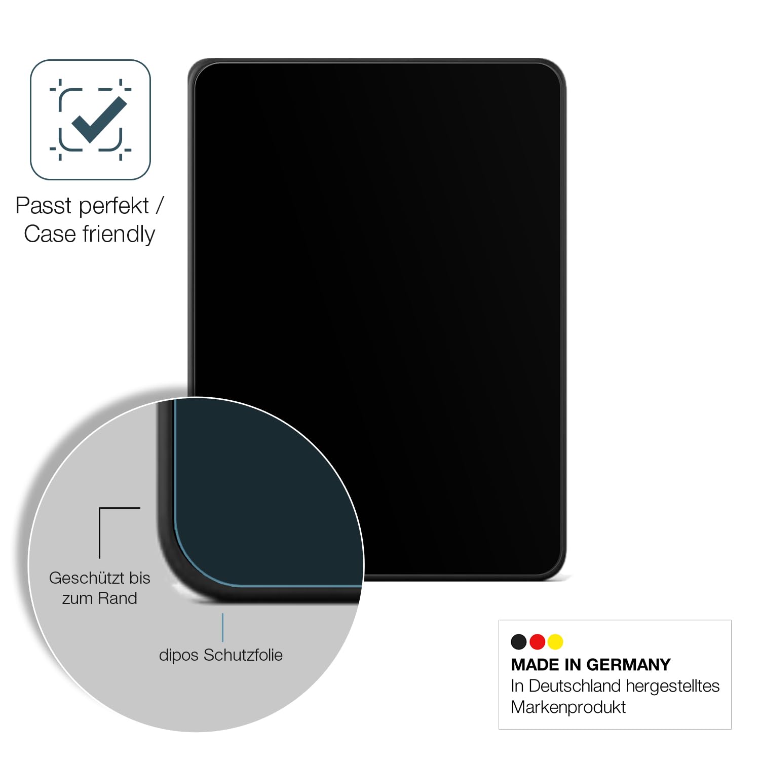 dipos I 2x osłona ekranu matowa kompatybilna z Kindle Paperwhite 12. generacji 2024, elastyczna szklana ochrona wyświetlacza 9H