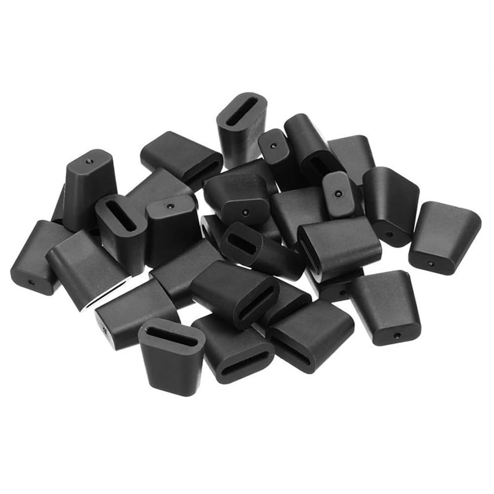 Oewwthy Black Rubber Wire Bumper 50pcs Hard Rubber Feet for Sink Grid Protector for Kitchen for Sink Rack