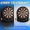 Franklin Sports Electronic Dart Board Sets - Soft Tip Electric Dartboard with Digital Scoreboard - (6) Darts Included