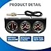 52MM Triple Meter Set for Oil Pressure Water Temperature and Electrical in Car Truck Trilateral Automotive Gauge