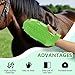 La La Pet Rubber Brush Scraper for Horse Care Double-Sided Animal Grooming Mitt Handheld Glove Brush Professional Horse Bathing Tools