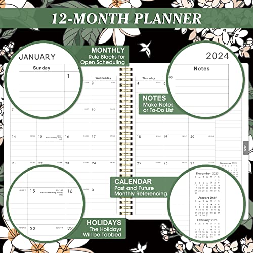 Planner 2023-2024 - Jul.2023 - Jun.2024, Academic Planner 2023-2024 With Weekly And Monthly Spread, 8'' X 10'', Check Boxes As To-Do Lists, Twin-Wire Binding, Thick Paper, Perfect Daily Organizer #TOP2