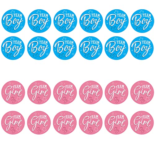 Gender Reveal Party Aufkleber ,Team Boy und Team Girl Labels Boy oder Girl Aufkleber für Gender Reveal Baby Shower Spiele, Gender Reveal Baby Shower Party Dekorationszubehör und Babyparty Cover
