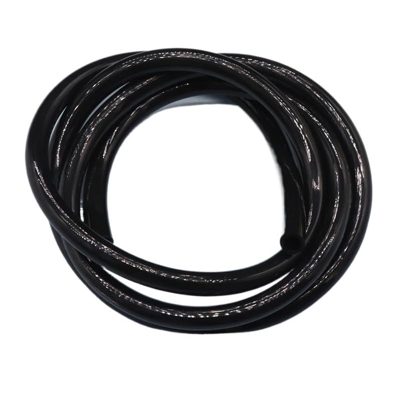 Tubo Silicona Manguera de gasolina 1M, 5M, 10M, tubo cuerda, for mangueras recortadoras, línea soplador motosierra, herramienta ID2-7mm OD3.5-10mm(Noir,10 Meters,ID 7mm x OD 10mm)