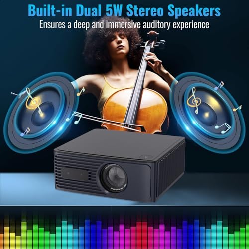 Image of TOPTRO Projector 4K Ultra HD, 3500 ANSI, Fully Automatic (M6)