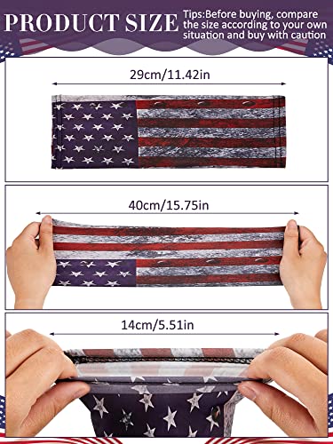Jecery 9 Pairs American Flag Compression Arm Sleeve For Kids Youth Boys Sun Protection Baseball Sleeve Athletic Basketball Shooter Sleeves For Football Sports #TOP1