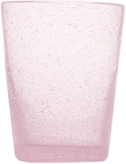 Memento Set 6 Bicchieri Vetro pulegoso Senza Gambo Pink