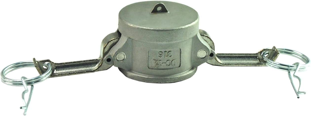Stainless Steel Cam and Groove Hose Fitting, Type DC, Camlock Female Dust Cap (5")