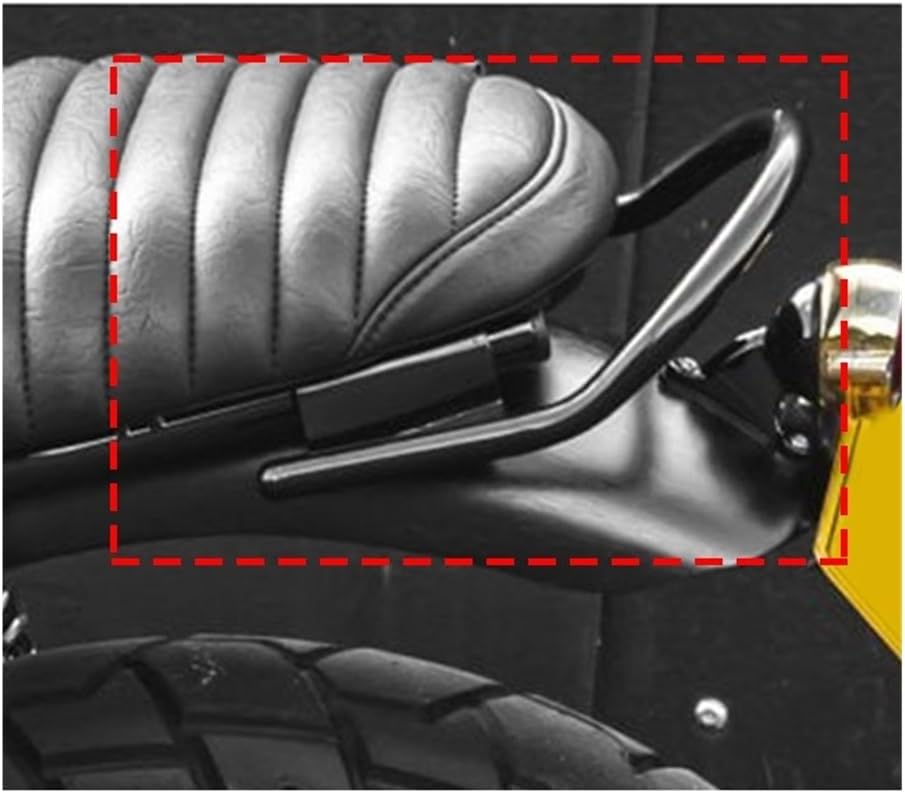 ハンドルレール後部 オートバイリアグラブハンドルシートアームレストハンドルグラブ荷物ラックボンネビル用 T120 2016-2024