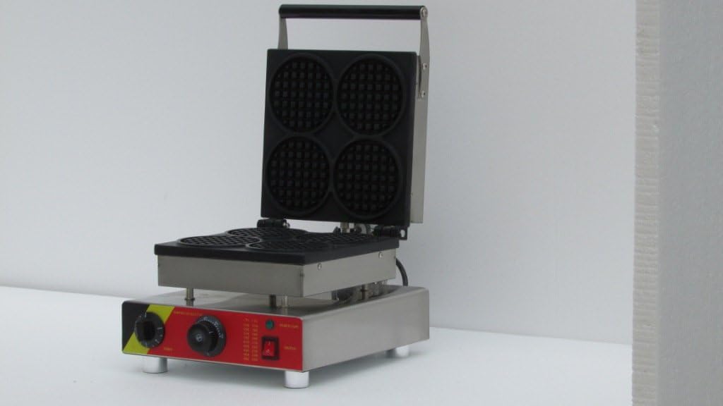 Generic Commercial Use Nonstick 110v 220v Electric 4-slice Mini Round Waffle Baker
