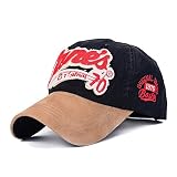Sporty Baseballcap Retro Trucker Classic Vintage College Used Look Cap schwarz