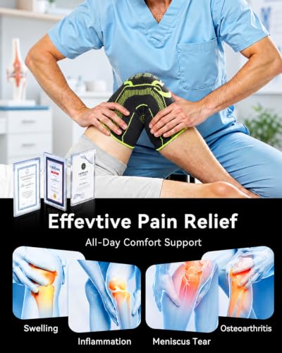 SOLOEVER Knee Brace w/ Side Stabilizers and Patella Gel Pad (Black) 5.99 + Free Shipping w/ Prime or on 35+ + 70% Off Code WQ8KRZEB - image 2