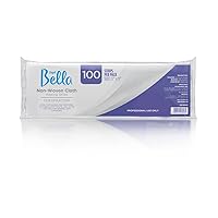Vista 1 de Depil Bella Tiras de cera de tela no tejida 100% fibra natural Para depilación en casa y uso profesional (100 tiras)