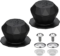 Vista 10 de Perillas de repuesto universales de silicona para tapa de olla, asas de sujeción para tapa de cocina, cubierta de utensilios de cocina Negro