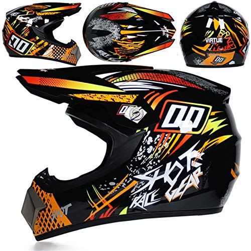 KAAM Casque Motocross Adulte, Casques Moto Cross Enfant Cover