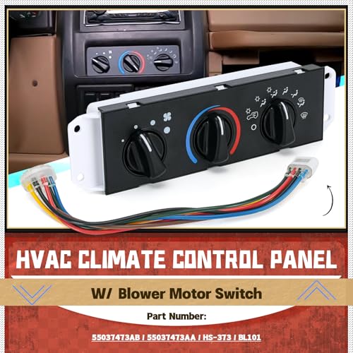 image for LM LPXWM HVAC Climate Control Panel with Blower Motor Switch for Jeep 