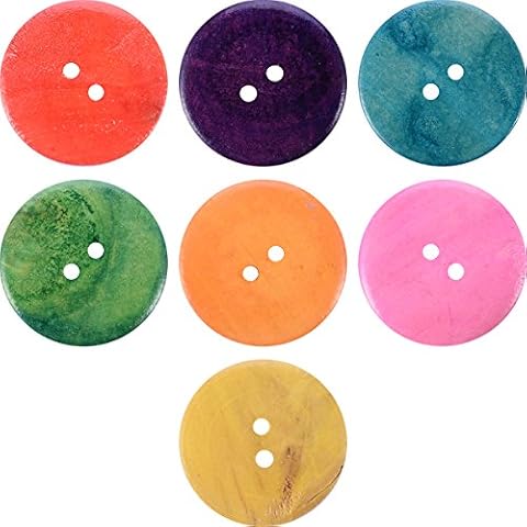 Craft Buttons Sewing Buttons - Wooden Buttons in Bulk Buttons for Crafts Button Mix Color- 20pcs Buttons Cover