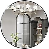 Round Mirror 48 inch, Large Circle Mirror for Wall, Round Bathroom Mirror for Living Room, Bedroom, Vanity, Entryway, Hallway
