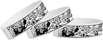 WristCo Zombies 3/4 Tyvek Wristbands - 500 Pack Paper for Events