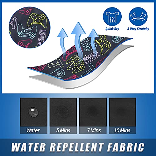 Image of Boys Swim Trunks with Boxer Brief Liner Compression Anti Chafe Swimming Shorts Stretchy UPF Quick Dry Swimsuit